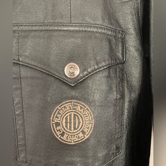 Women’s Harley-Davidson 100% Leather shirt size L - Picture 4 of 10